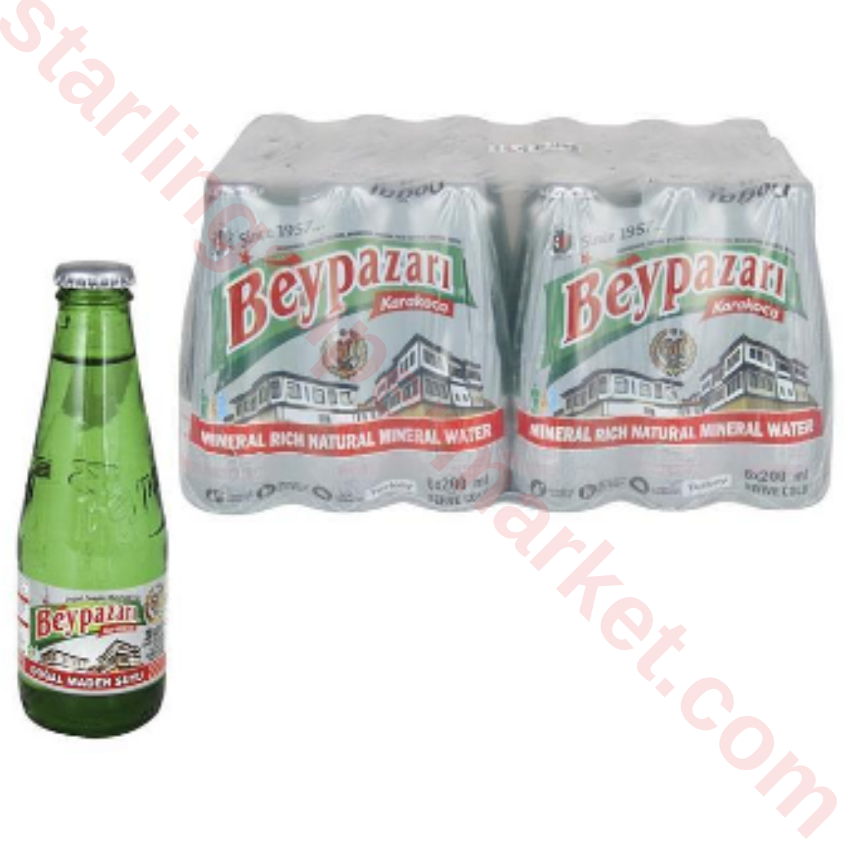 BEYPAZARI MADEN SUYU SADE 200 ML 24 LU
