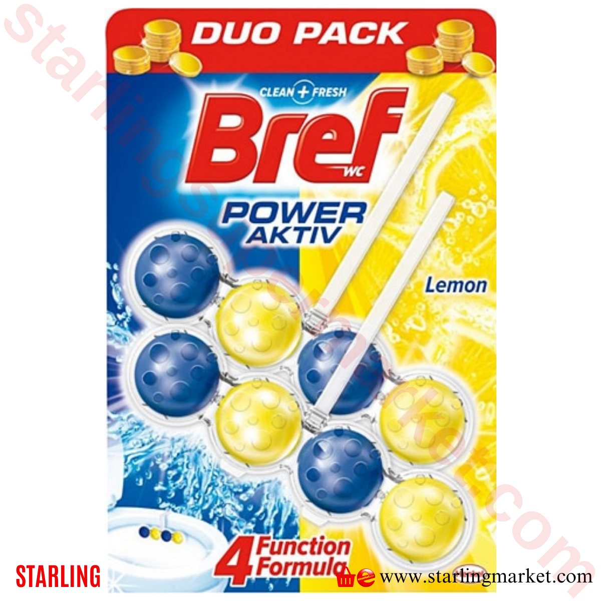 BREF WC POWER AKTIV LIMON 2*50 G