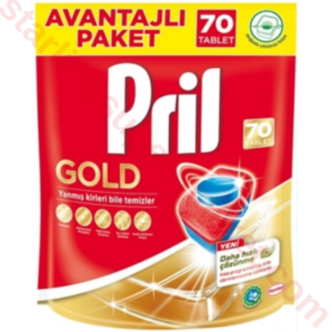 PRIL MAKINE TABLET GOLD DOYPACK 70 LI
