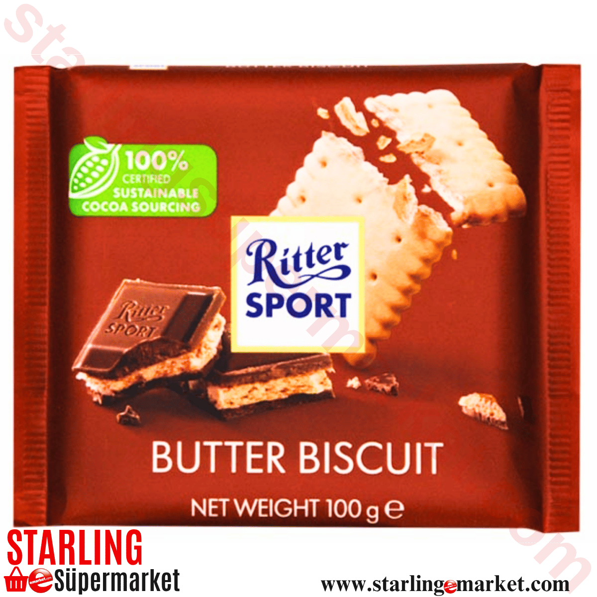 RITTER SPORT BUTTER BISCUIT 100 G
