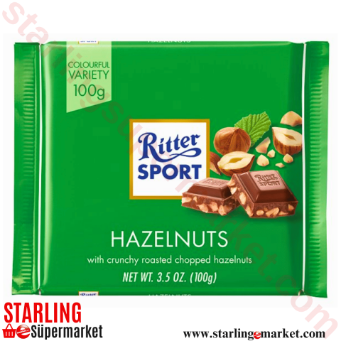 RITTER SPORT CHOPPED HAZELNUTS 100 G