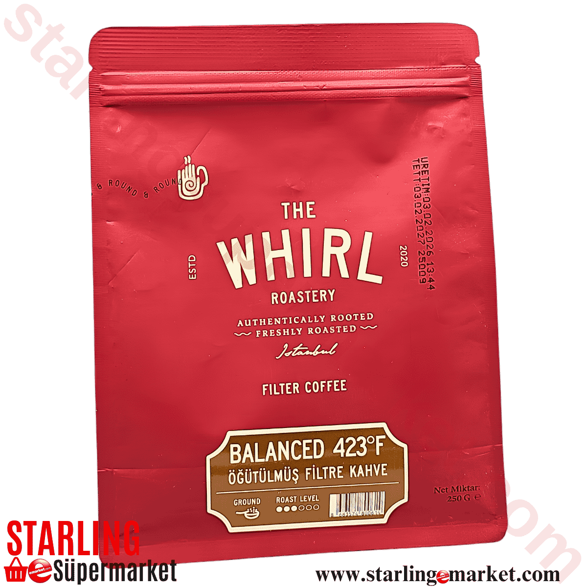 THE WHIRL FILTRE KAHVE TANNED CEKILMIS 250 G