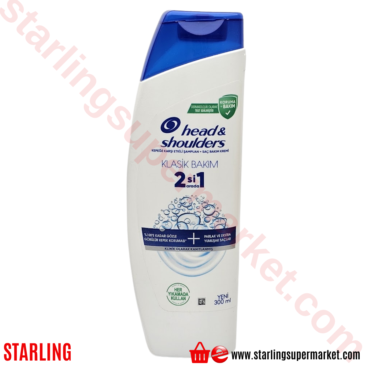 H&S SAMPUAN 2IN1 KLASIK BAKIM 300 ML