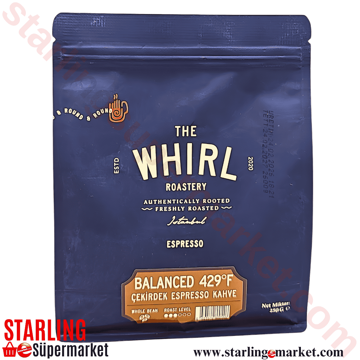 THE WHIRL KAHVE ESPRESSO TANNED CEKIRDEK 250 G