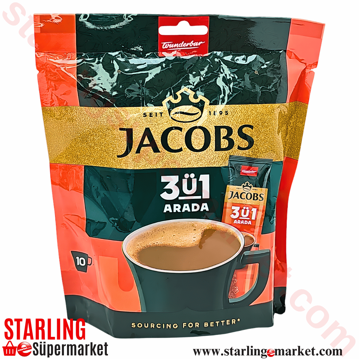 JACOBS KAHVE 3IN1 ORIGINAL 10 LU PAKET 160 G