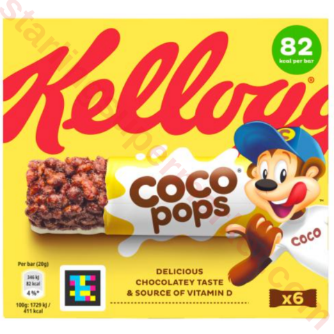 KELLOGS COCO POPS BAR 6*20 G
