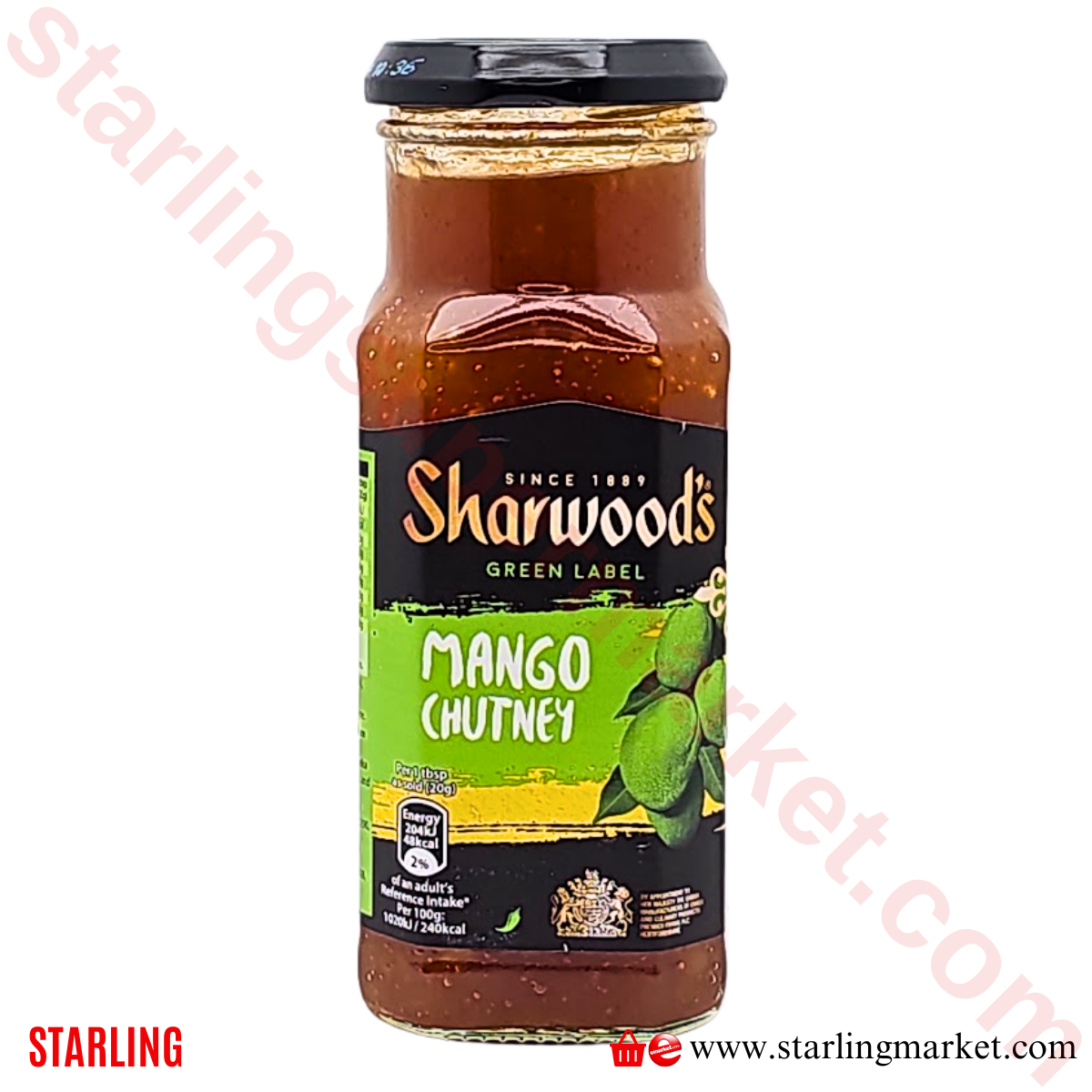 SHARWOODS GREEN LABEL MANGO CHUTNEY 360 G