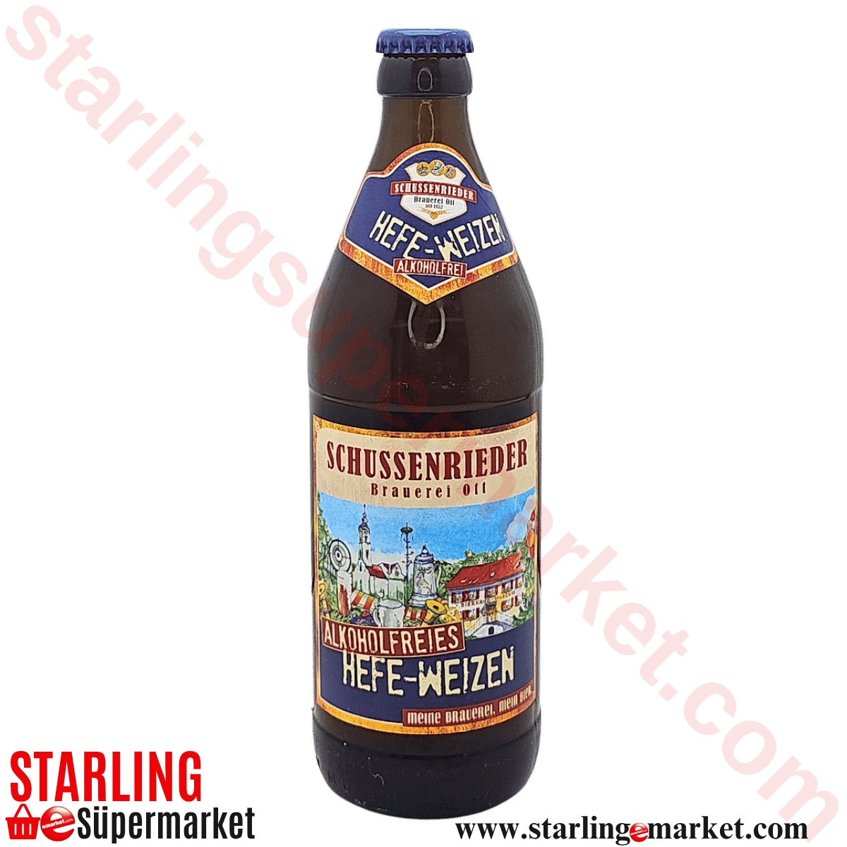 SCHUSSENRIEDER BIRA HAFE WEIZEN ALKOHOL FRE 0.5 LT
