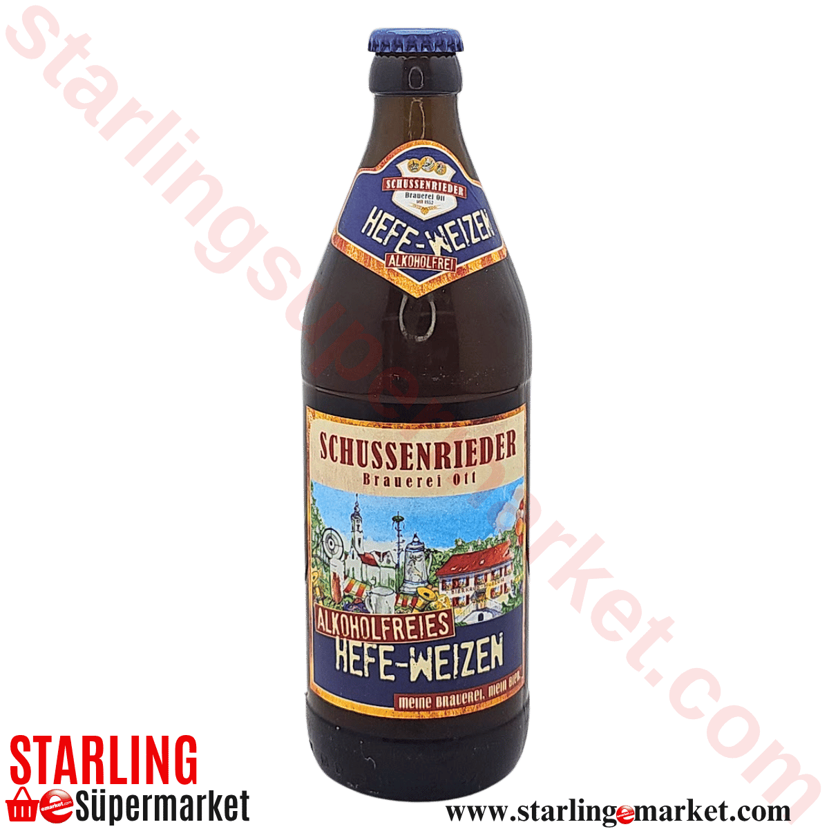 SCHUSSENRIEDER BIRA HAFE WEIZEN ALKOHOL FRE 0.5 LT