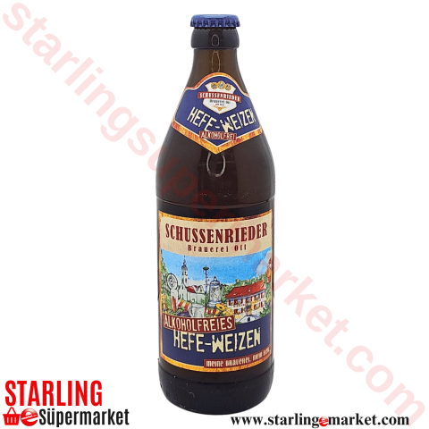 SCHUSSENRIEDER BIRA HAFE WEIZEN ALKOHOL FRE 0.5 LT