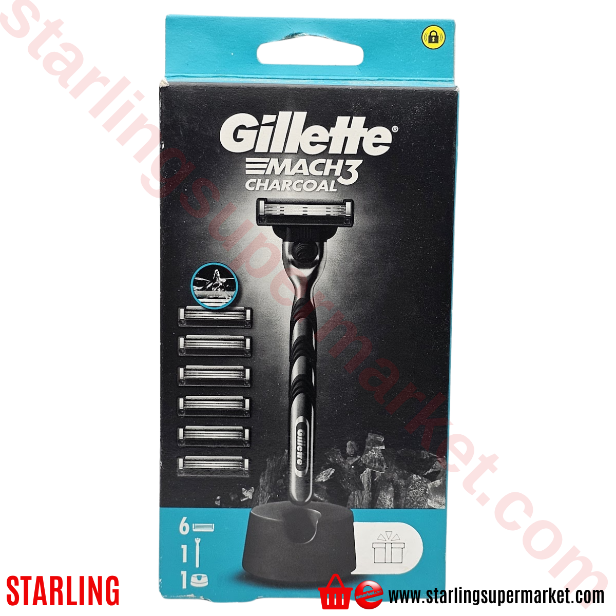 GILLETTE MACH3 TRAJ MAKINASI CHARCOAL H+6
