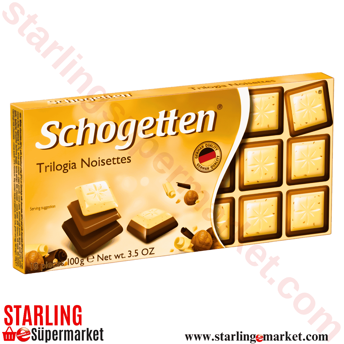 SCHOGETTEN CIKOLATA TRILOGIA NOISETTEN 100 G