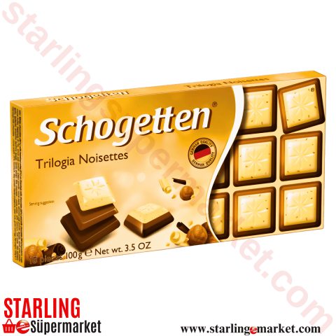 SCHOGETTEN CIKOLATA TRILOGIA NOISETTEN 100 G