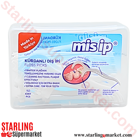 MISIP KURDANLI DIS IPI KARE KUTU 50 PCS