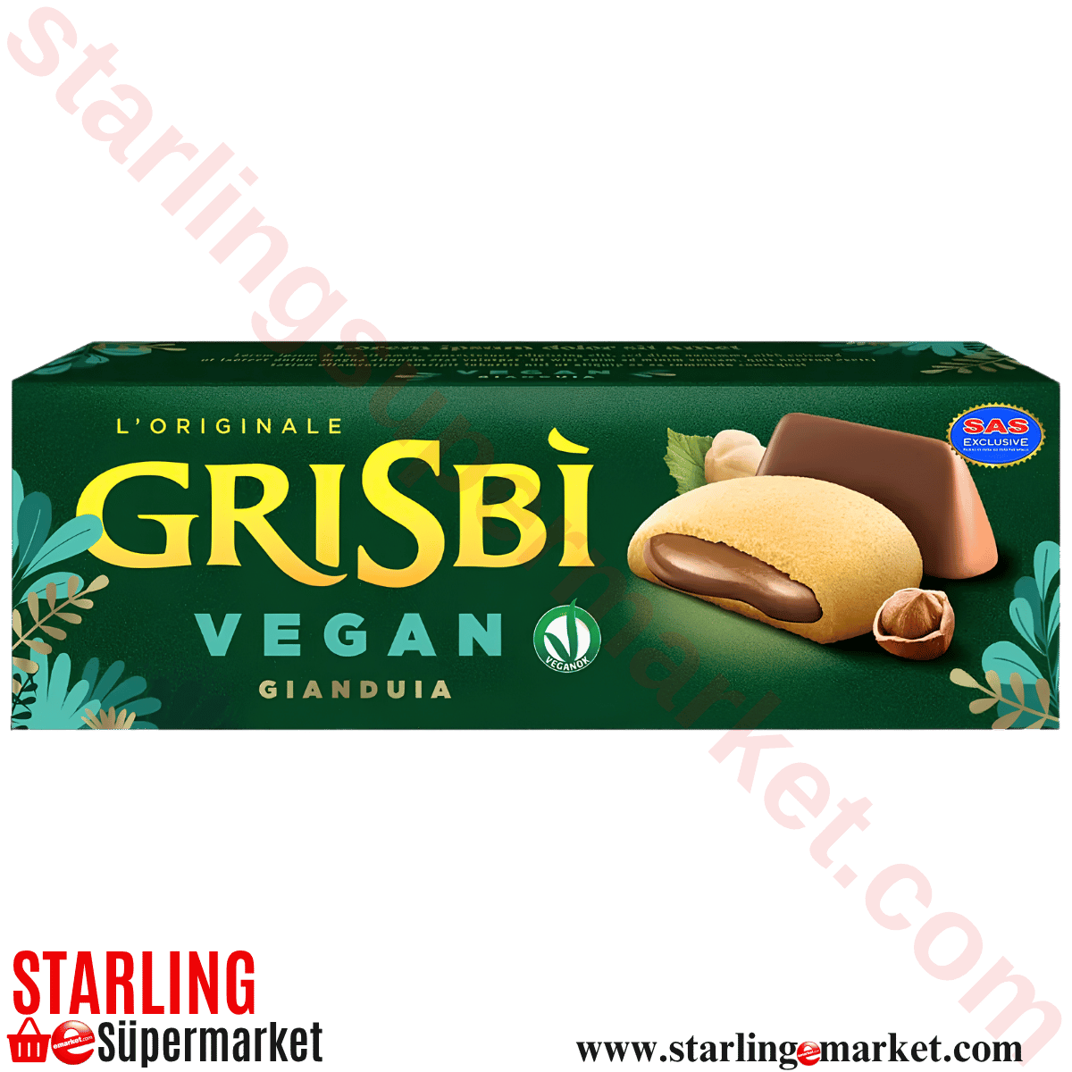 GRISBI BISKUVI VEGAN GIANDUIA 135 G