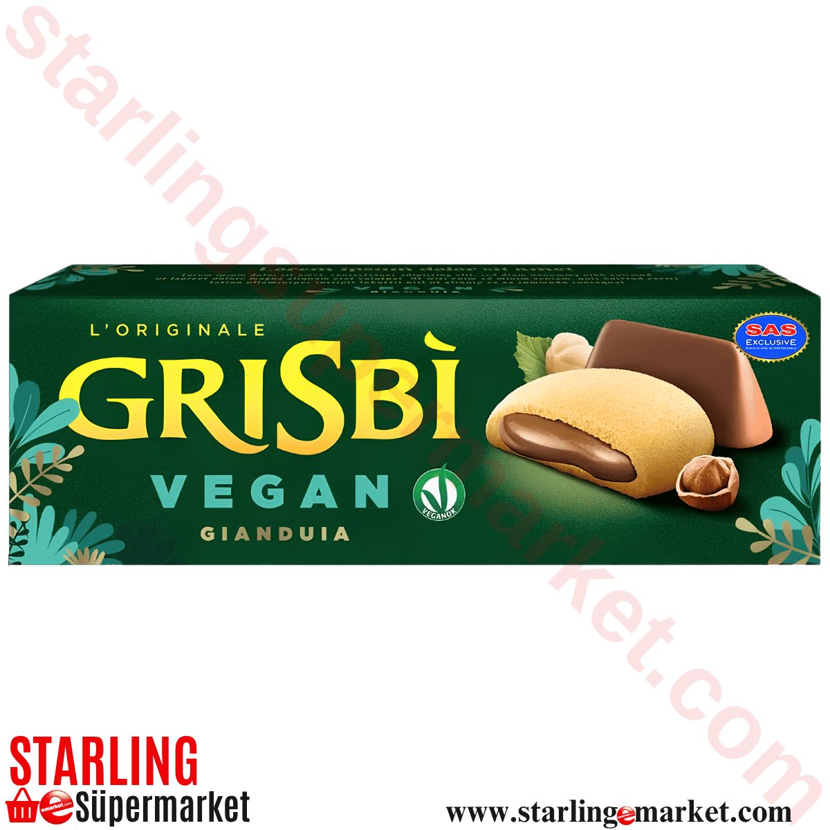GRISBI BISKUVI VEGAN GIANDUIA 135 G