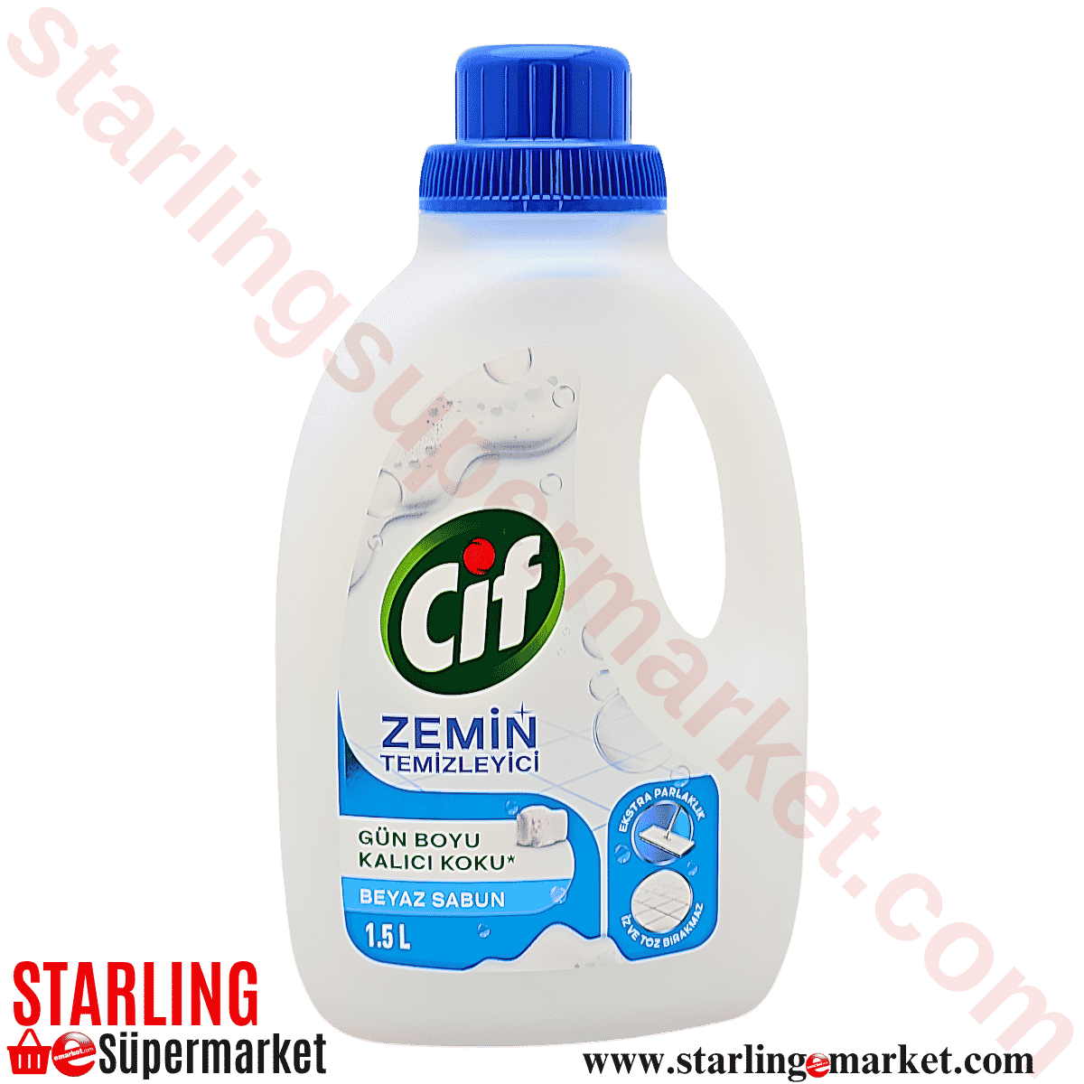 CIF YUZEY TEMIZLEYICI BEYAZ SABUN 1500 ML