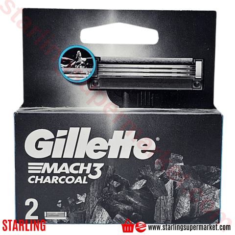 GILLETTE MACH3 TIRAS BICAGI CHARCOAL YEDEK 2 LI