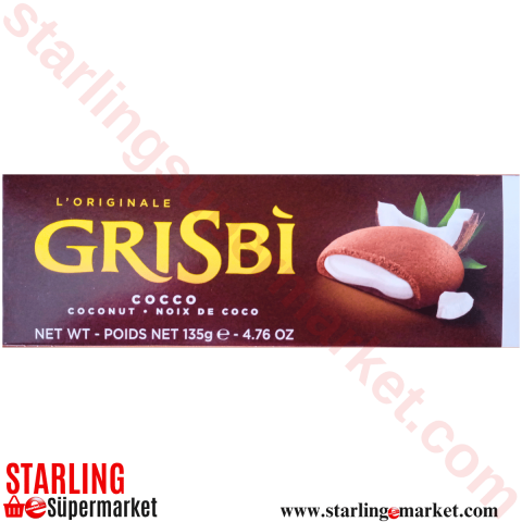GRISBI BISKUVI COCONUT 135 G