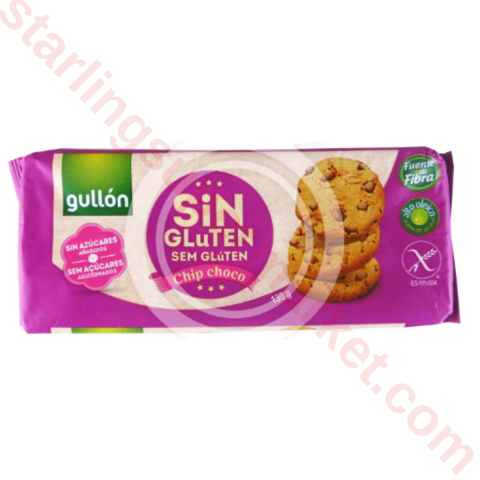 GULLON BISKUVI GLUTEN FREE CHIP CHOCO 130 G