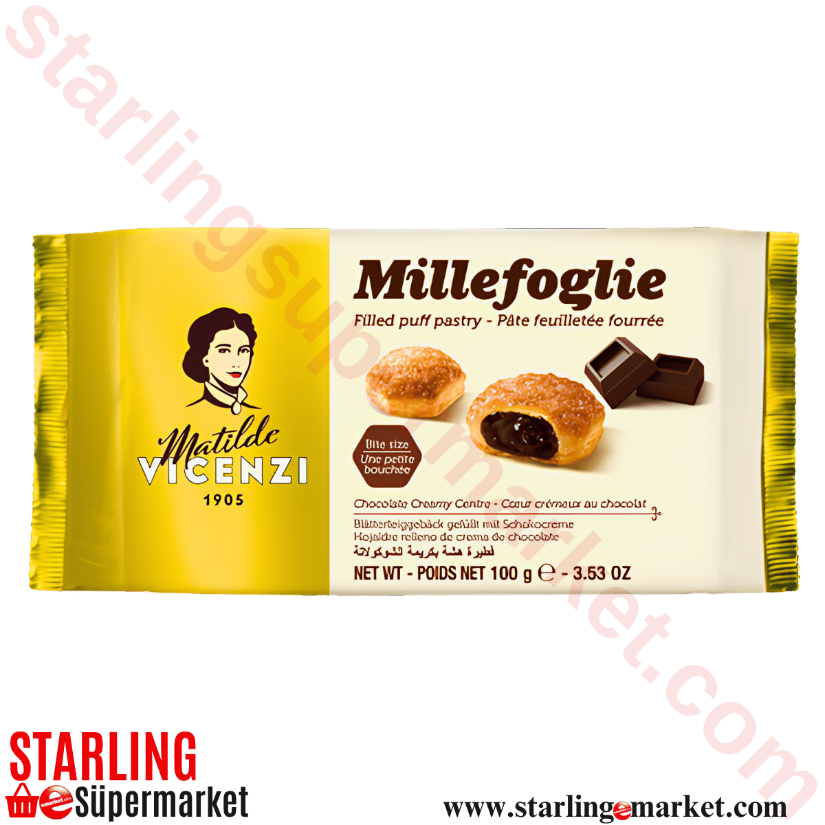 MATILDE VICENZI BISKUVI MILFOY CIKOLATALI CR 100 G