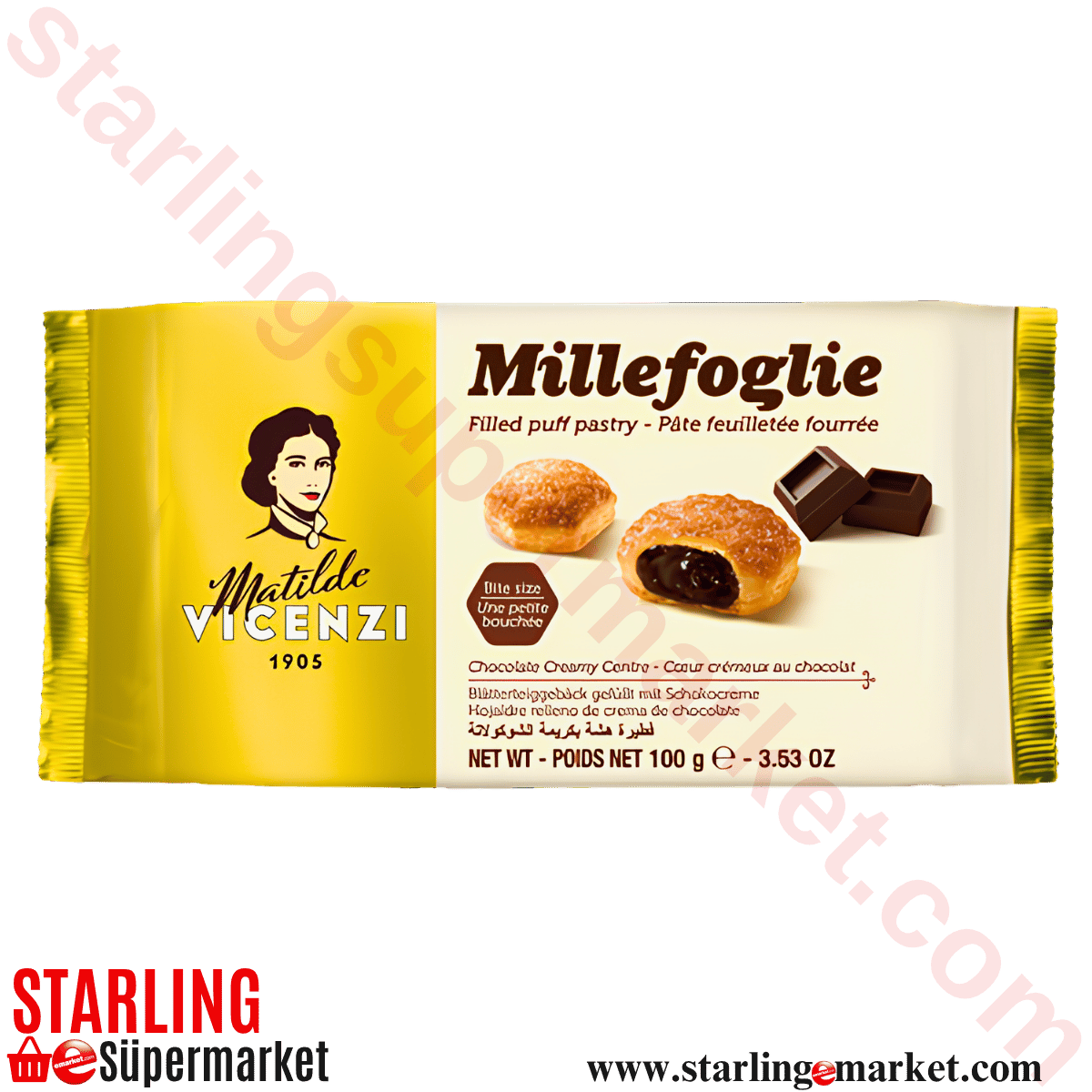 MATILDE VICENZI BISKUVI MILFOY CIKOLATALI CR 100 G