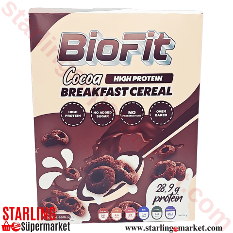 BIOFIT KAKAOLU PROTEINLI KAHVALTILIK GEVREK 200 G
