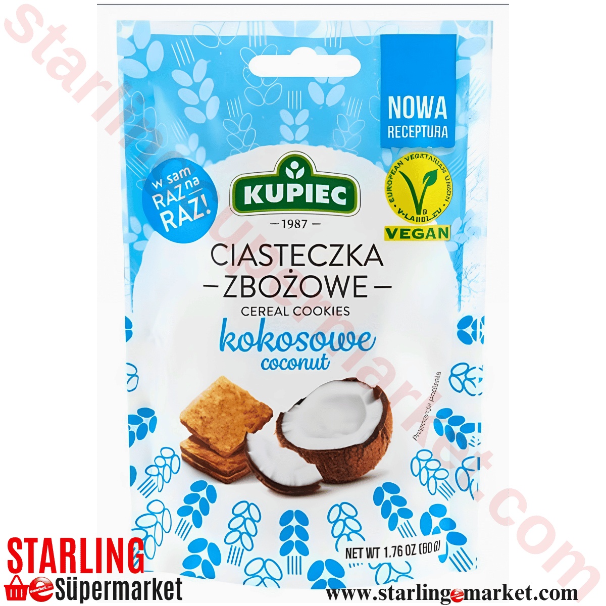 KUPIEC MINI BITES COCONUT KRAKER 50 G