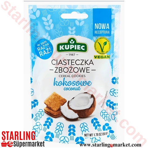 KUPIEC MINI BITES COCONUT KRAKER 50 G