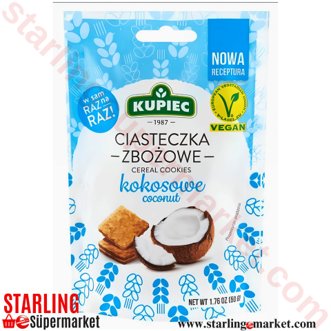 KUPIEC MINI BITES COCONUT KRAKER 50 G