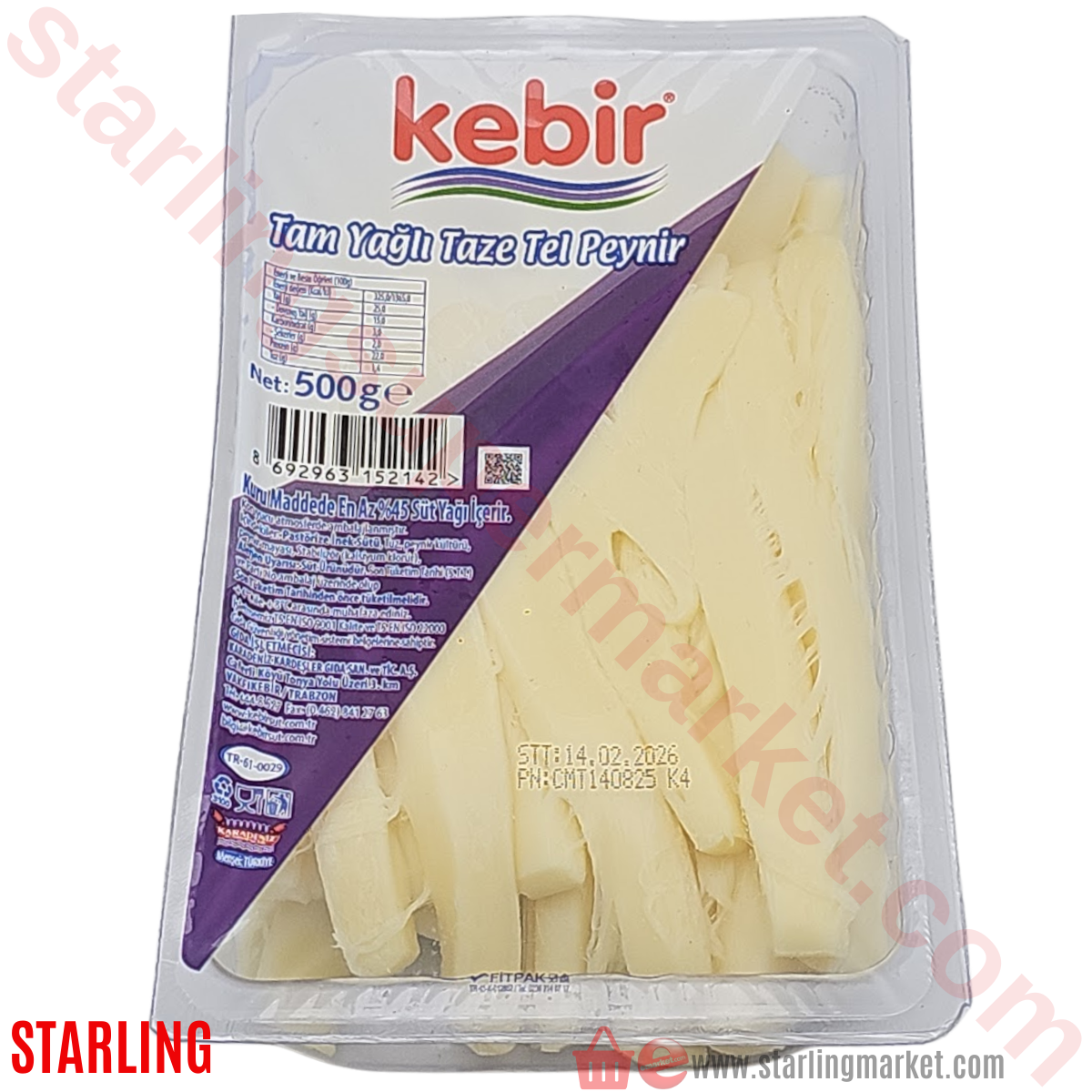 KEBIR PEYNIR TAM YAGLI TEL 500 G