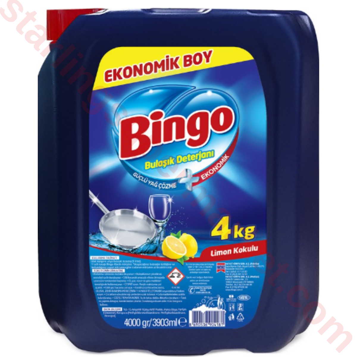 BINGO BULASIK DETERJANI LIMON 4000 ML