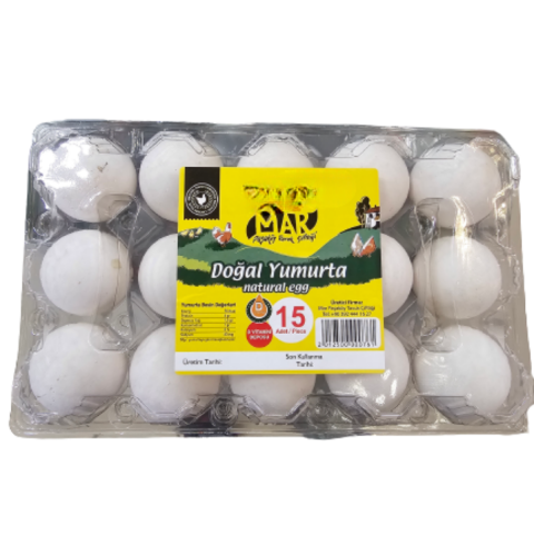MAR PASAKOY ORGANIK YUMURTA 15 LI