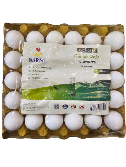 KIRNI GUNLUK DOGAL YUMURTA EKONOMIK 30 LU