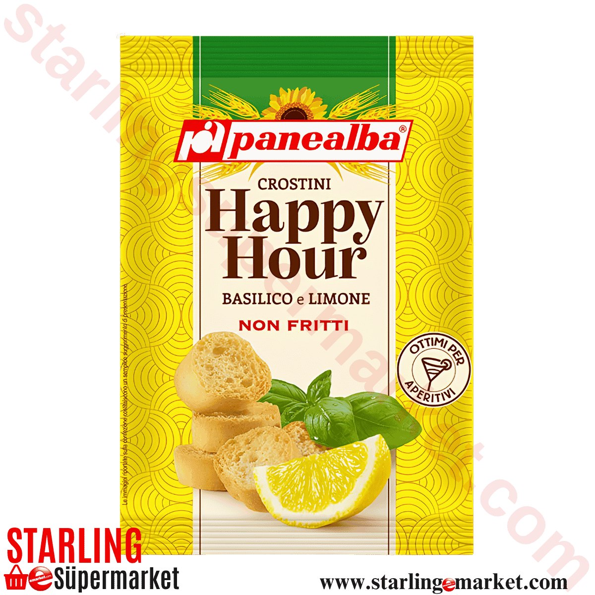 PANEALBA CROSTINI BASILICO LIMON 50 G