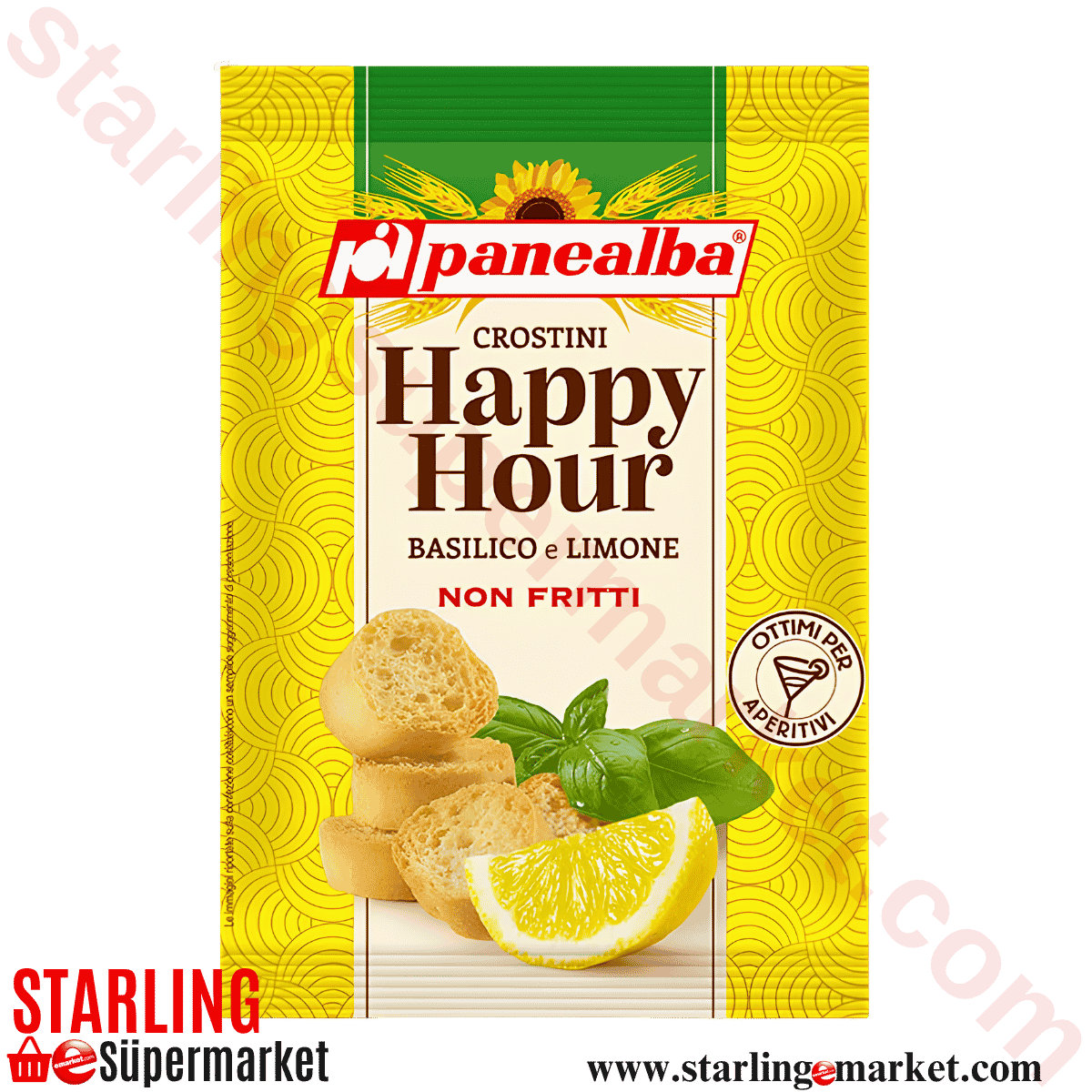 PANEALBA CROSTINI BASILICO LIMON 50 G