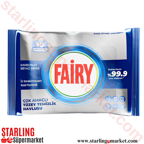 FAIRY YUZEY TEMIZLEME MENDILI ANTIBACTERIAL 10 LU