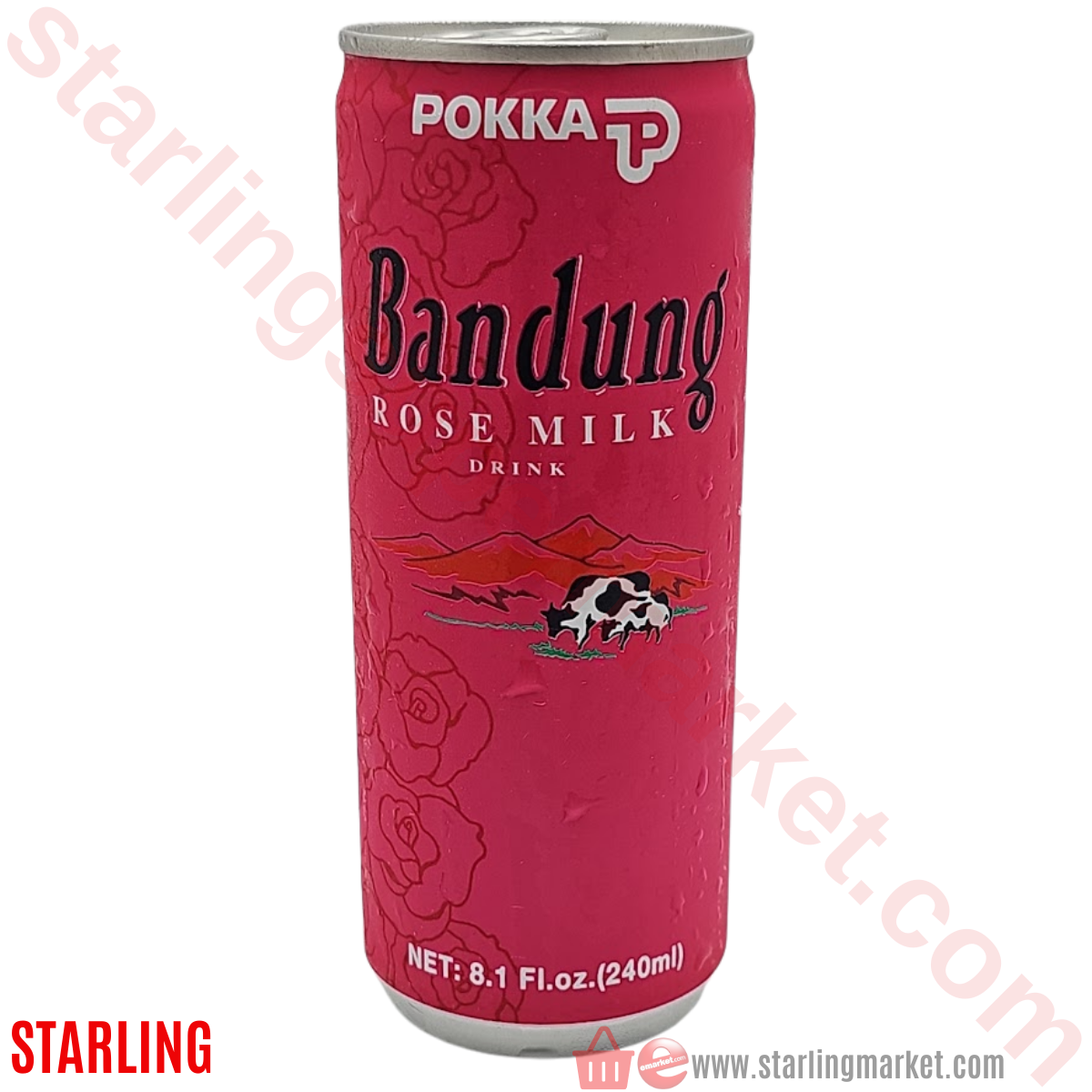 POKKA BANDUNG ROSE MILK 240 ML