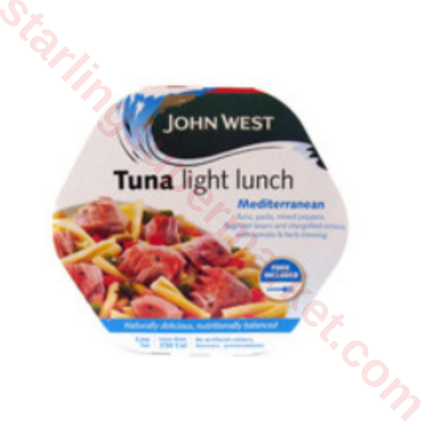 JOHN WEST TUNA LIGHT LUNCH MEDITERRANEAN 220 G