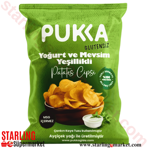 PUKKA YOGURT AROMALI MEVSIM YESIL. PATA CIPSI 70 G