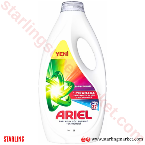 ARIEL SIVI DETERJAN PARLAK RENKLER 32 YIKAMA