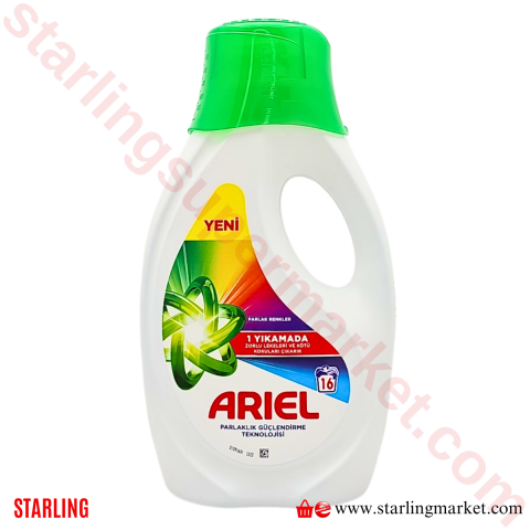 ARIEL SIVI DETERJAN PARLAK RENKLER 16 YIKAMA