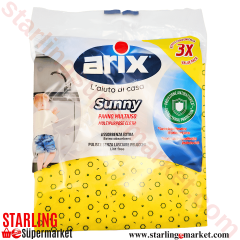 ARIX SARI TEMIZLIK BEZI 3 LU