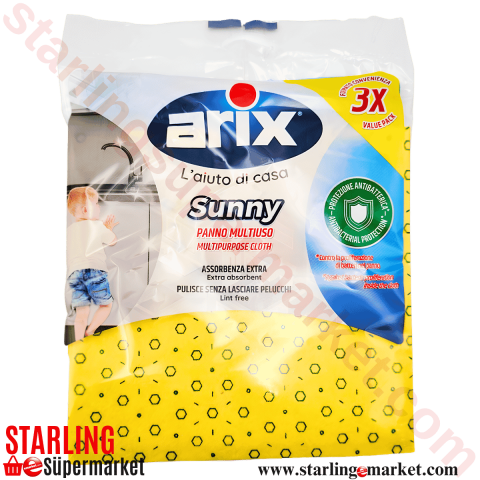 ARIX SARI TEMIZLIK BEZI 3 LU