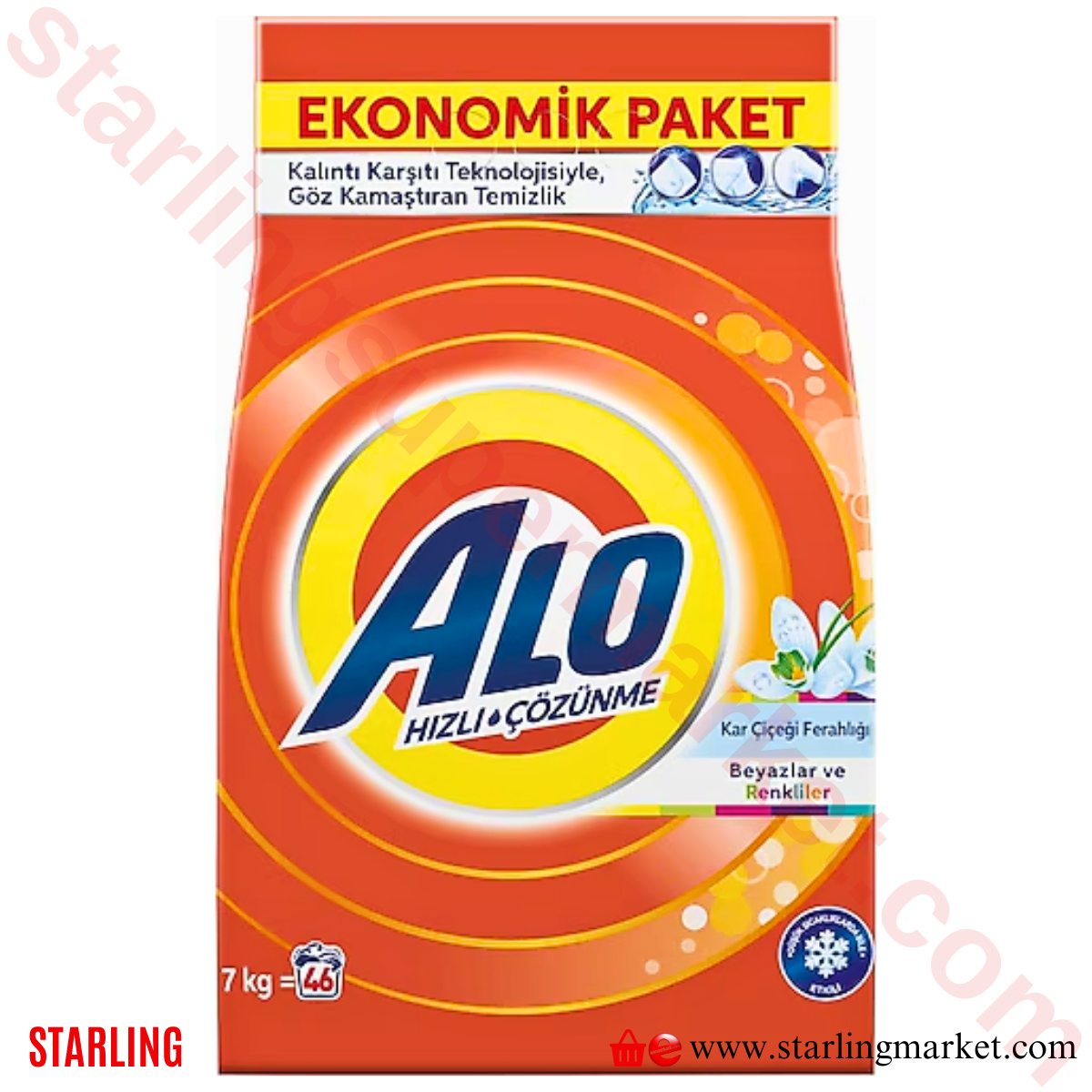 ALO TOZ DETERJAN BEYAZLAR VE RENKLILER 7 KG