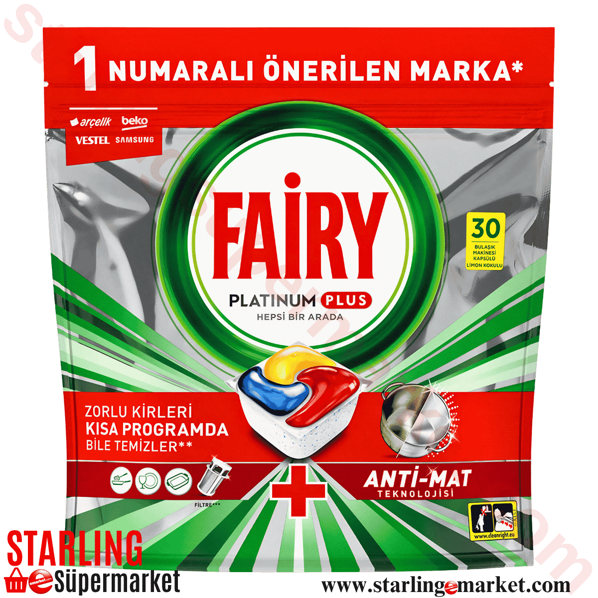 FAIRY BULASIK MAKINE KAPSUL 30 LU