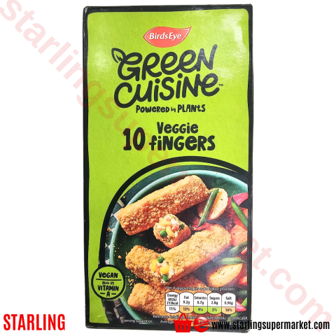 ICELAND BIRDS EYE 10 CRISPY VEGGIE FINGERS 284 G