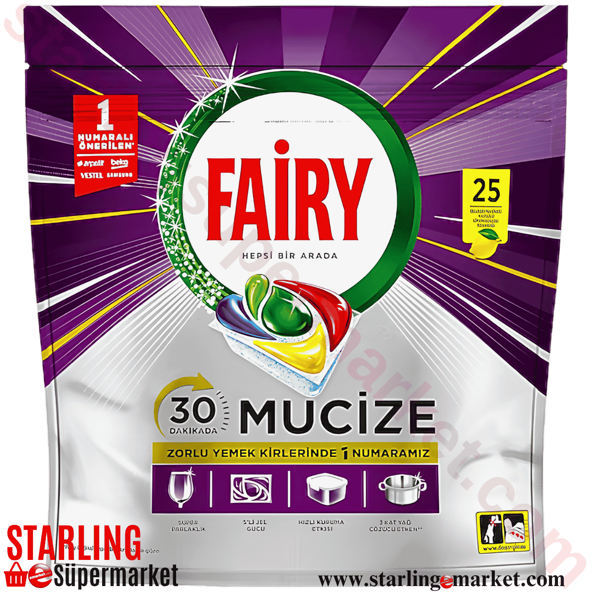 FAIRY BULASIK MAKINA KAPSULU 25 LI