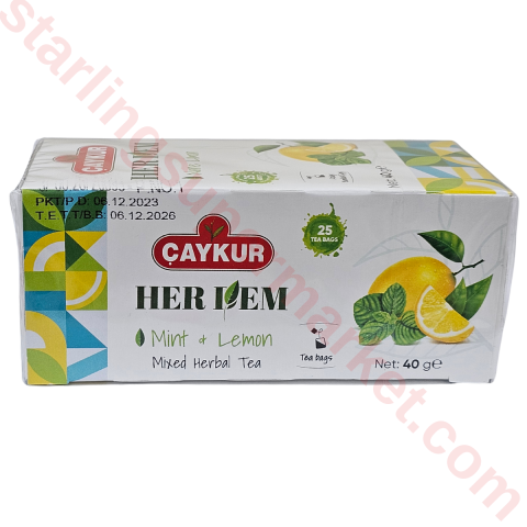 CAYKUR HERDEM BITKI CAYI YESIL NANE LIMON 40 G