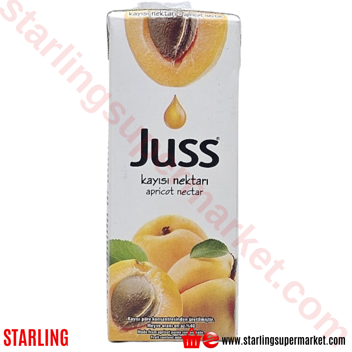 JUSS MEYVE SUYU KAYISI NEKTARI 200 ML